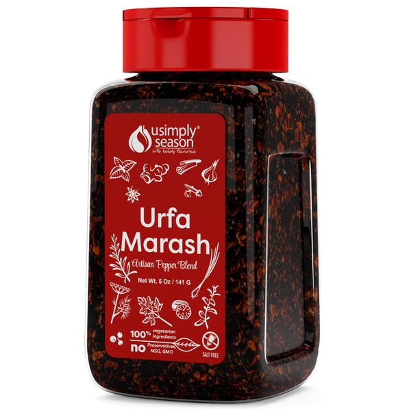 USimplySeason Red Pepper Flakes (Urfa Marash, 5 Ounce)
