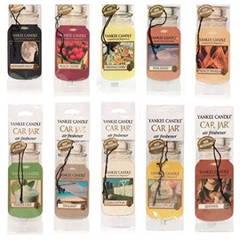 Yankee Candle Assorted Paper Car Jar Air Fresheners 10 Scents (Variety Pack)