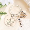 FRULX Stylish Stainless Steel Keychain with Inspirational Quotes,Perfect Gifts for