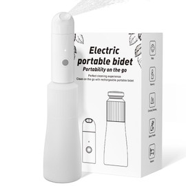 EBTULF Portable Bidet, Handheld Bidet, Rechargeable Electric Portable 350 ml for Women & Men (ES002-WHITE)