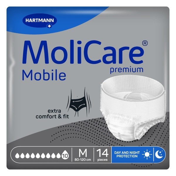Molicare Premium Mobile 10 Drops - Medium X 14 (Limit