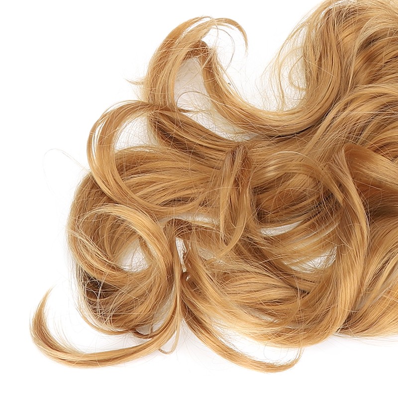 Women Long Hair Wig Light Brown Color Middle Parting Breathable