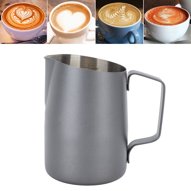 Milk Frothing Pitcher 450ml 201 Stainless Steel Inner Scale Coffee