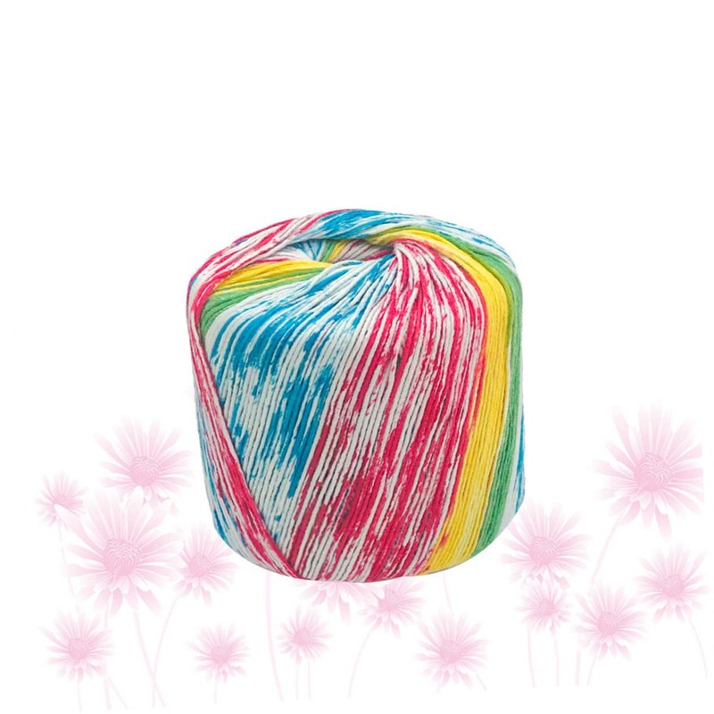 DOITOOL 1roll Gradient Cotton Yarn for Knitting Dyed Crochet Thread