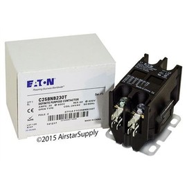 EATON CUTLER HAMMER - C25BNB230T - CONTACTOR, DPST-NO, 24VAC, 30A, Panel by Cutler & Hammer