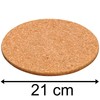 Magnetic Cork Trivet | 21cm Round Magnetic Cork Trivet Heat