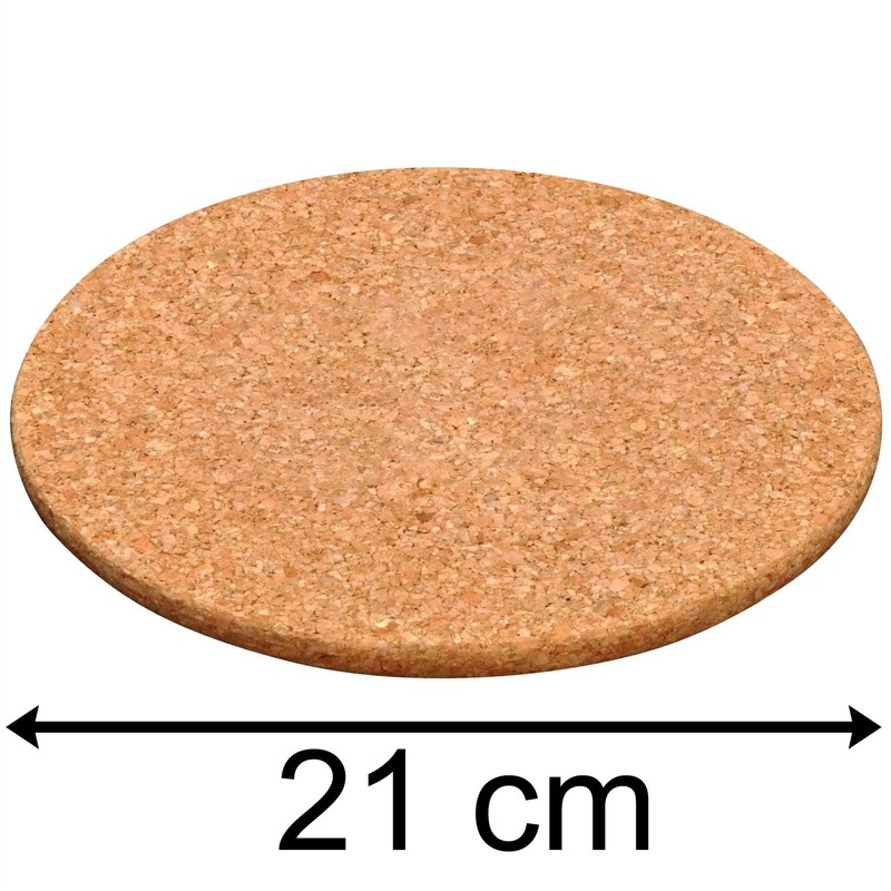 Magnetic Cork Trivet | 21cm Round Magnetic Cork Trivet Heat