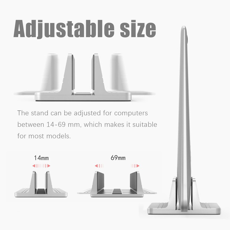 INF Vertical Laptop Stand Black