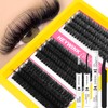 HEYWINK Lash Clusters Kit 60D 80D 100D Thick Cluster Eyelash