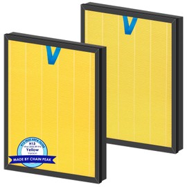 2 Pack Vital 200S Pet Care Replacement Filter Compatible with LEVOIT Vital 200S and Vital 200S-P Air Purifier, H13 True HEPA Filter, 3-in-1 Activated Carbon Filters, Replace #Vital 200S-RF-PA, Yellow