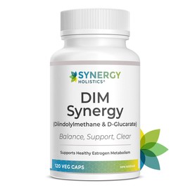 DIM Synergy - Dim Supplement with Calcium D-Glucarate – Supports Desirable Estrogen Metabolism and Clearance – Hormone Balance Supplement for Women – 150mg DIM & 200mg Calcium D-Glucarate - 120 Veg Caps