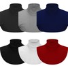 6 Pieces Fake Turtleneck Dickey Collars Half Top Mock Blouse