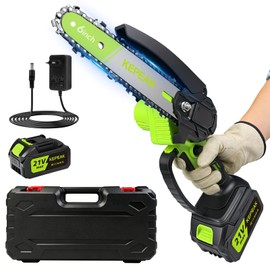 Mini Chainsaw Cordless, 6 Inch Electric Chainsaw Battery Powered, 900W Powerful Chainsaw with 21V4.0Ah Battery, Portable Chain Saw for Tree Trimming, Pruning&Wood Cutting, Gifts for Men Women