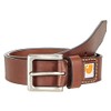 Carhartt Saddle Leather Belt Brown/Nickel Roller Finish 36