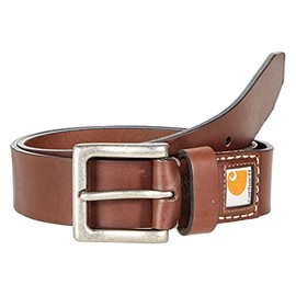 Carhartt Saddle Leather Belt Brown/Nickel Roller Finish 36