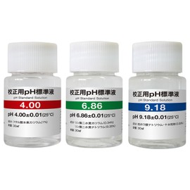 FieldNew 3-Piece pH Standard for Calibration, ph4.00/6.86/9.18, 30ml Each, Phthalate/Neutral Phosphate/Borate, No Preparation Required, Calibration Only Category: Industry, R&D Supplies, Research Instruments, Measuring Instruments, PH Meters