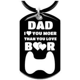 Allpeak Dad Gifts for Fathers Day - Gifts Fathers Day from Daughter Son Kids, Gag Bottle Opener Keychain Christmas Gifts for Dad, Dad Birthday Gift, Dad Stocking Stuffers, Dad Gifts from Daughter Son