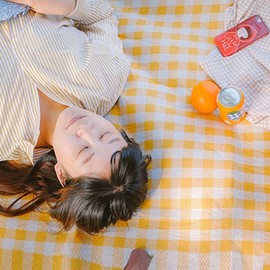 Extra-Large Waterproof Thick Picnic Mat for Outings Portable Mat 4) Square Black