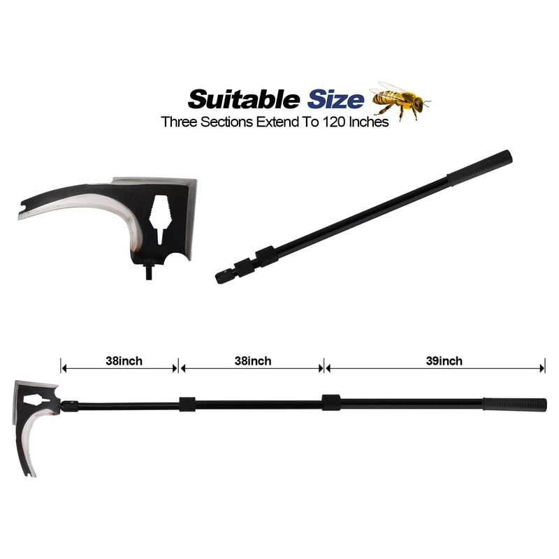 Wasps Nest Remove Tool Scraper Kit for Clean Hornets Yellow