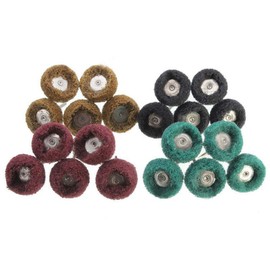 Buffing Wheels BE-TOOL 40Pcs 1" (25mm) Abrasive Wheel Buffing Polishing Wheel Set for Rotary Tool