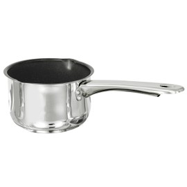 Buckingham Induction Deep Milk Pan with Xylan Non-Stick Coating and Double Lip, Stainless Steel, 14 cm