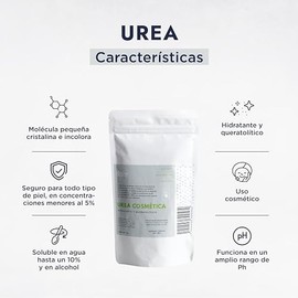 Hebbe - Urea Cosmética Hidratante y Exfoliante para la Piel, 1 kg