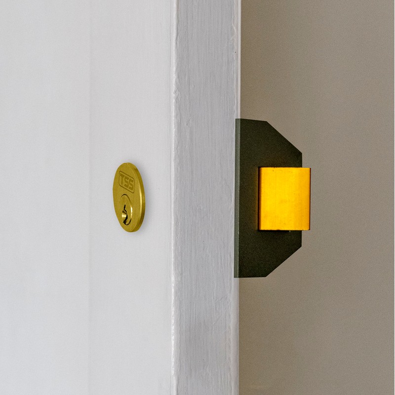 UK Security Supplies Traditional Nightlatch - 60mm Backset - Green