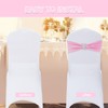 Joccun 30 PCS Spandex Chair Sashes Bows Stretch Chair Cover