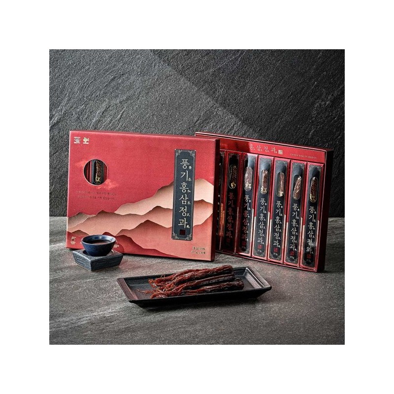 Sobaek Korea [홍삼성찬] 풍기홍삼정과 37.5gx8ea [Red Ginseng Feast] Punggi Red