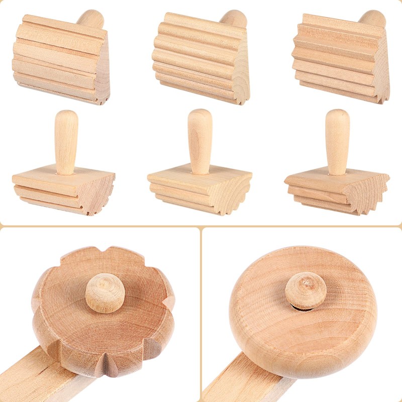 1 Set Wooden Tools Toy for Kids Clay Shaping Tools