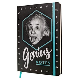 Nostalgic-Art Retro Notebook A5 Einstein - Genius Notes - Gift Idea for Students, Bullet Journal Dotted, Vintage Design