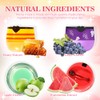 4PCS Bee Lip Balm Honey Pot Propolis Grape Apple Watermelon