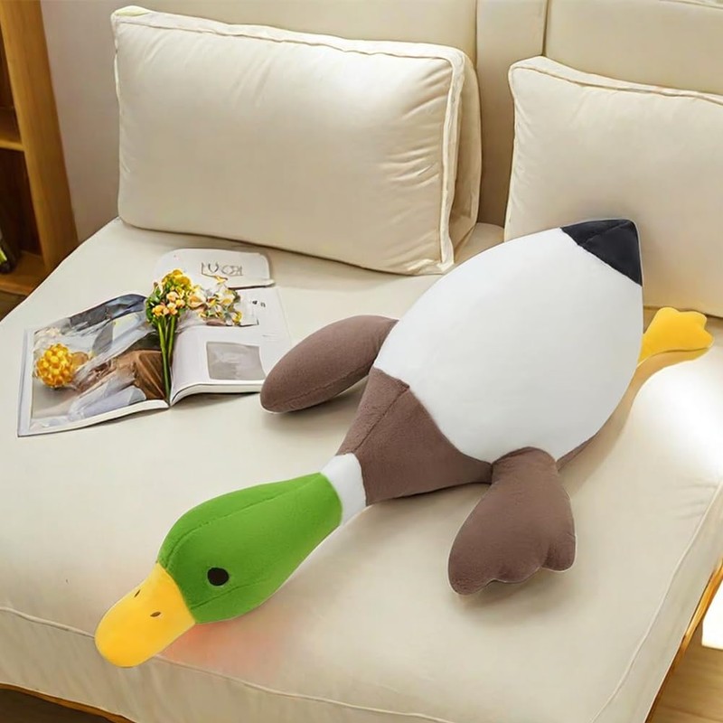 Pasrdqoyp Mallard Duck Plush,Mallard Duck Stuffed Animals, Soft Furry Duck