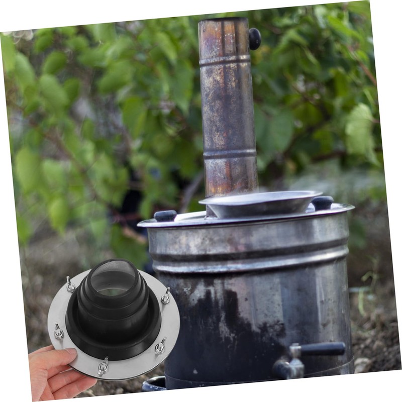 Sosoport Hot Tent Stove Jack Scald Fireproof Chimney Protector for