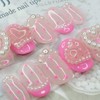 Pearl dot handmade nail tips - Square S / 진주