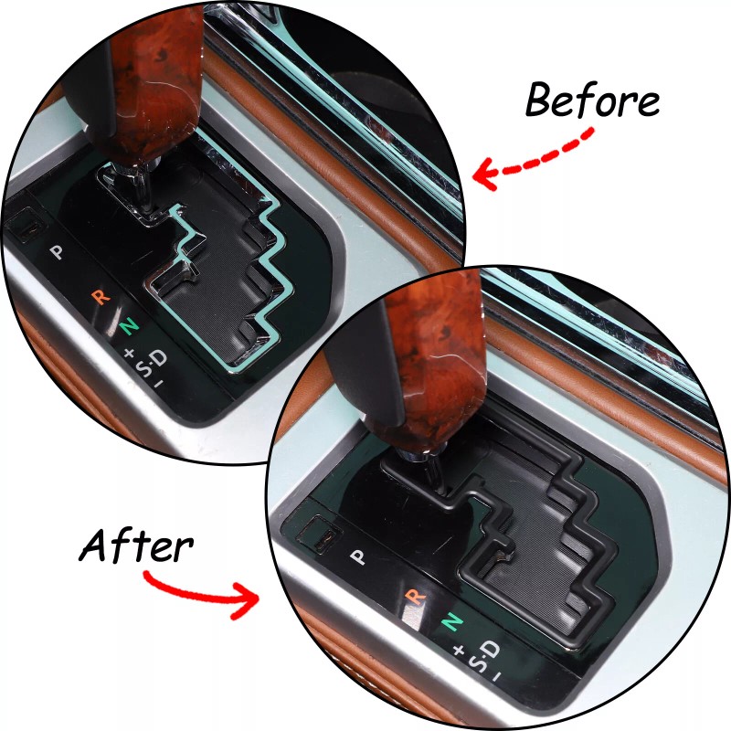 CSKT2022 Matte Black Console Gear Shift Knob Trim Bezel Cover