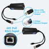 REVODATA 2.5G Micro USB PoE Splitter 5V/3A, PoE to Micro