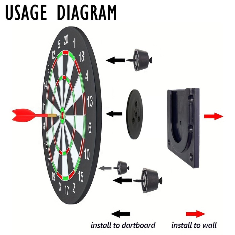 NICEIN® Dartboard Holder, Dartboard Holder, Sturdy Dartboard Stand, Dartboard Hanging,