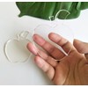 10PCS Acrylic Keychain Blank, Apple Acrylic Blank Keychains ,Laser cut