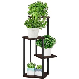 AZERPIAN Plant Stand 4 Tier Indoor Metal Flower Shelf for Multiple Plants Corner