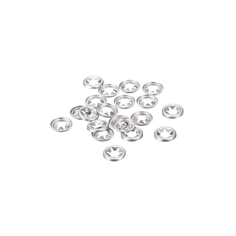 sourcing map M5 Washer 4.6mm I.D. 12mm O.D. Internal Tooth