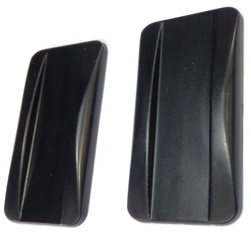 San-S Hikite-kun Sliding Door Pulls, 2 Pieces, Black