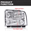DOTCOM Headlights Assembly Compatible with 99-04 Ford F250 F350 F450