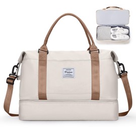 Pakembl Weekender Bags for Women,Travel Duffle Bags with Shoes Compartment,Overnight Travel Bag with Wet Pocket,Gym Tote Bag A1