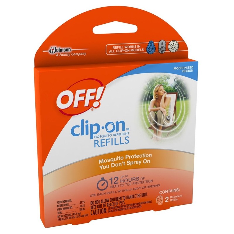 OFF! Clip-On Mosquito Repellent Refill, Provides 12 Hours of Protection,