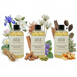 Kit 3 Esencias ambientales aroma inspirado en Palacio de Hierro, Santal 33 y Abercrombie para difusores profesionales y aromaterapia de alta concentra