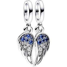 PHCLASY Christmas Heart Charms Compatible with Bracelet and Necklace, 925 Sterling Silver Bead Charm, Christmas Charms for Women, Cubic Zirconia