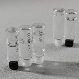 Travel Bottles for Toiletries: Travel Size Shampoo Bottles tsa approved - 3.4 oz Travel Essentials Containers Leak Proof - 100ml Clear