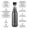 Les Aristes Paris A-8137 Bottle Up Water Bottle, Stainless Steel,