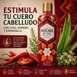 Shampoo Huichol De Chile, Romero Y Espinosilla 400 Ml